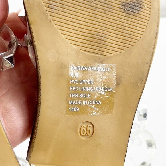 Madden Girl Fairway Ankle Wrap Gladiator Rockstud Sandals Brown 6.5 - Picture 5 of 8